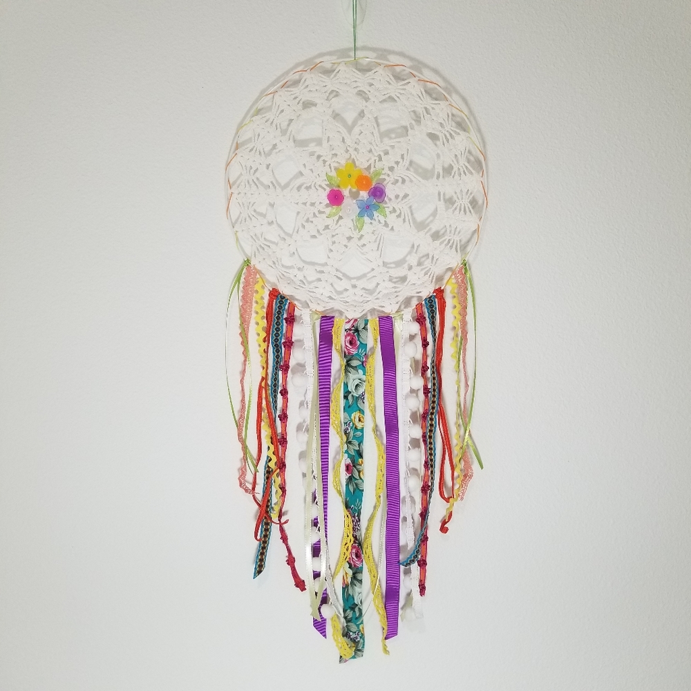 🌸 Medium One-of-a-kind Unique Handmade Boho Dream Catcher Wall Home Decor